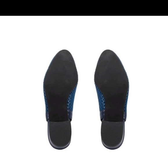 David Tate Women's Glenna Stretched Fabric Slingback Pump - Navy - Picture 6 of 10